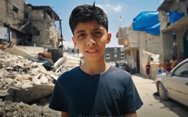 A still from the trailer for Gaza: How to Survive a War Zone shows narrator Abdullah al-Yazouri, whose father is a Hamas minister.Photo: YouTube screenshot A still from the trailer for Gaza: How to Survive a War Zone shows narrator Abdullah al-Yazouri, whose father is a Hamas minister.Photo: YouTube screenshot