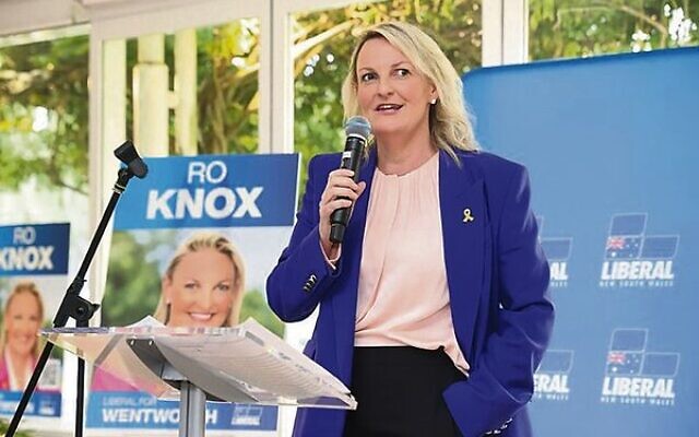 Ro Knox speaks at her volunteer launch in January. Photo: Facebook Ro Knox speaks at her volunteer launch in January. Photo: Facebook