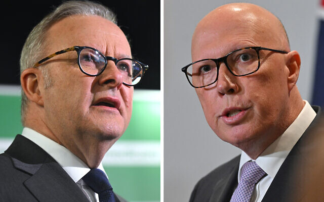 Prime Minister Anthony Albanese (left), Opposition Leader Peter Dutton (right). Photos: AAP Image/Lukas Coch, Mick Tsikas Prime Minister Anthony Albanese (left), Opposition Leader Peter Dutton (right). Photos: AAP Image/Lukas Coch, Mick Tsikas