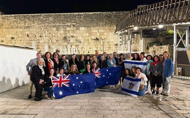 Mission participants at the Kotel in Jerusalem. Mission participants at the Kotel in Jerusalem.