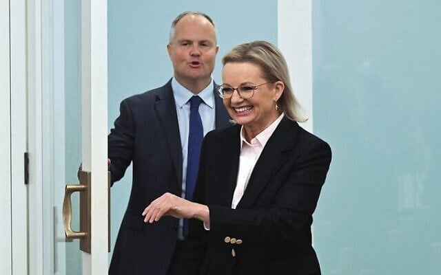 Sussan Ley and deputy Ted O'Brien arrive at a press conference after being elected leader and deputy leader of the Liberal Party, at Parliament House in Canberra on Tuesday, May 13. Photo: AAP Image/Mick Tsikas Sussan Ley and deputy Ted O'Brien arrive at a press conference after being elected leader and deputy leader of the Liberal Party, at Parliament House in Canberra on Tuesday, May 13. Photo: AAP Image/Mick Tsikas
