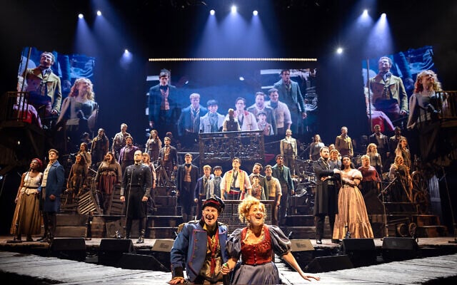 The cast of Les Miserables: The Arena Spectacular perform One Day More. Photo: Daniel Boud The cast of Les Miserables: The Arena Spectacular perform One Day More. Photo: Daniel Boud