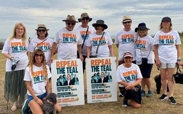 Some of the "Repeal the Teal" campaign volunteers and leaders. Photo: Repeal the Teal Some of the "Repeal the Teal" campaign volunteers and leaders. Photo: Repeal the Teal