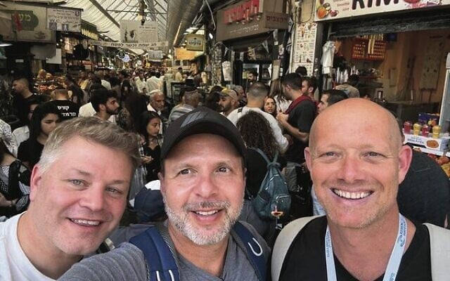 From left: Jeremy Banky, David Slade and Daniel Tuksar enjoy the hustle and bustle. From left: Jeremy Banky, David Slade and Daniel Tuksar enjoy the hustle and bustle.