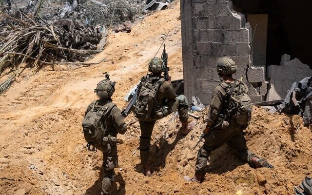 IDF soldiers from the Kfir Brigade operate in the Gaza Strip, in images released on June 2, 2025. (Israel Defense Forces) IDF soldiers from the Kfir Brigade operate in the Gaza Strip, in images released on June 2, 2025. (Israel Defense Forces)