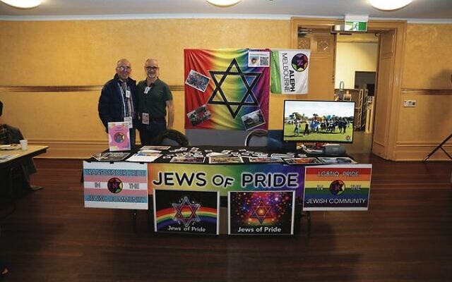 The Jews of Pride stall at the Pride Across Cultures event on June 25.
Photo: Michael Barnett. The Jews of Pride stall at the Pride Across Cultures event on June 25.
Photo: Michael Barnett.