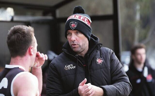AJAX Seniors coach Lachie Buszard at Gary Smorgon Oval. Photo: Peter Haskin AJAX Seniors coach Lachie Buszard at Gary Smorgon Oval. Photo: Peter Haskin