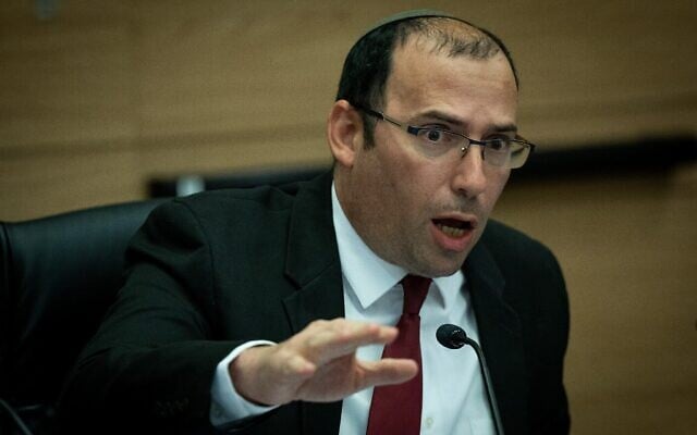 Israeli government politician Simcha Rothman, who has been banned from entering Australia. Photo: Times of Israel. Israeli government politician Simcha Rothman, who has been banned from entering Australia. Photo: Times of Israel.