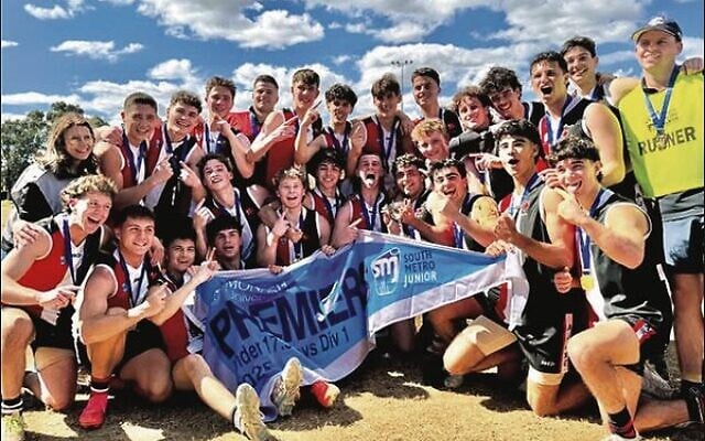 2025 U18 boys division 1 premiers, the AJAX Comets team, after winning their grand final on September 14. 2025 U18 boys division 1 premiers, the AJAX Comets team, after winning their grand final on September 14.