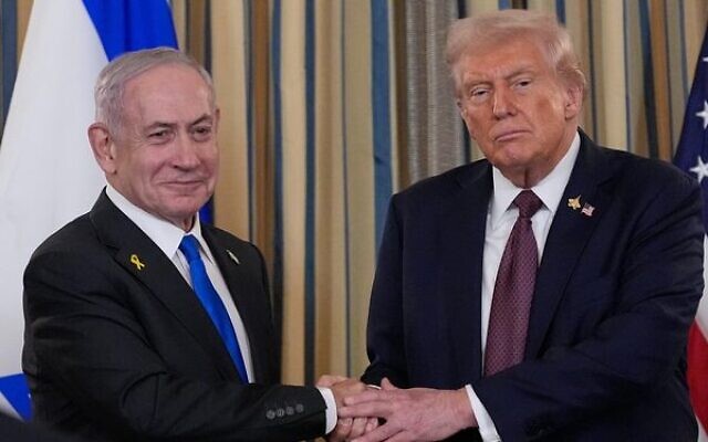 Israeli PM Benjamin Netanyahu (left) shakes hands with US President Donald Trump after their news conference at the White House on September 29, 2025. Photo: AP Photo/Alex Brandon Israeli PM Benjamin Netanyahu (left) shakes hands with US President Donald Trump after their news conference at the White House on September 29, 2025. Photo: AP Photo/Alex Brandon