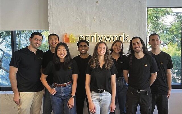Earlywork's staff, including co-founder and CEO Jono Herman (first on left), and co-founder and education director Dan Brockwell (second from right). Earlywork's staff, including co-founder and CEO Jono Herman (first on left), and co-founder and education director Dan Brockwell (second from right).