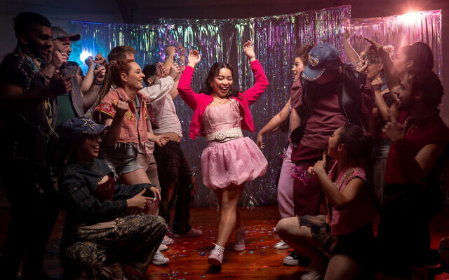 Guada Banez as Juliet with the players in CLOC Musical Theatre’s production of & Juliet. Photo: Ben Fan Guada Banez as Juliet with the players in CLOC Musical Theatre’s production of & Juliet. Photo: Ben Fan