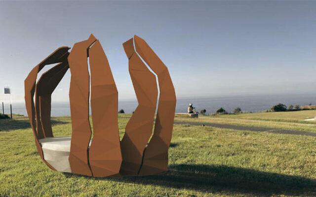 How the proposed artwork will look looking east. THIS ONE FOR PAPER How the proposed artwork will look looking east. THIS ONE FOR PAPER