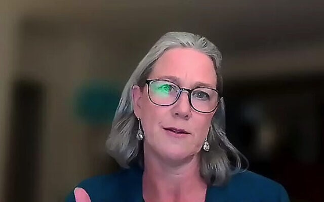 Bradfield MP Nicolette Boele addresses the community via Zoom. Bradfield MP Nicolette Boele addresses the community via Zoom.