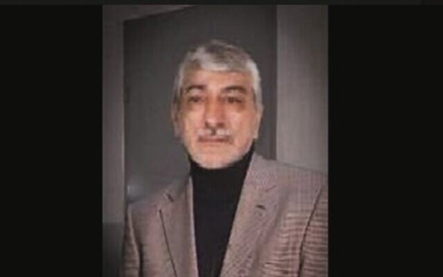 Iranian Quds Force commander Sardar Ammar, in an undated photo released by Mossad. Iranian Quds Force commander Sardar Ammar, in an undated photo released by Mossad.