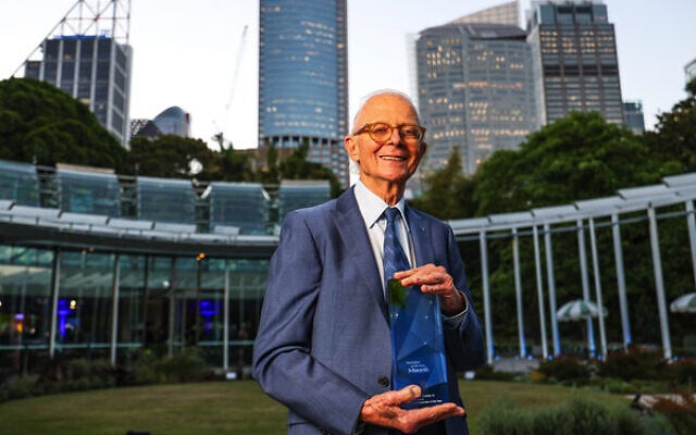 Prof Henry Brodaty with his award. Photo: NADC/Salty Dingo Prof Henry Brodaty with his award. Photo: NADC/Salty Dingo