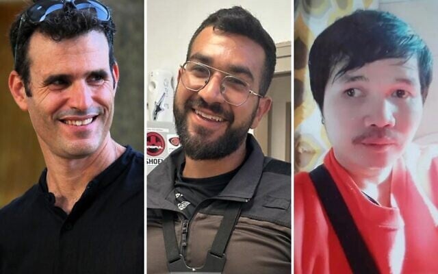 The three slain hostages whose bodies were still held captive in Gaza as of November 24, 2025. (L-R): Dror Or, Ran Gvili, and Sudthisak Rinthalak. (Collage by Times of Israel; Photos: Courtesy) The three slain hostages whose bodies were still held captive in Gaza as of November 24, 2025. (L-R): Dror Or, Ran Gvili, and Sudthisak Rinthalak. (Collage by Times of Israel; Photos: Courtesy)