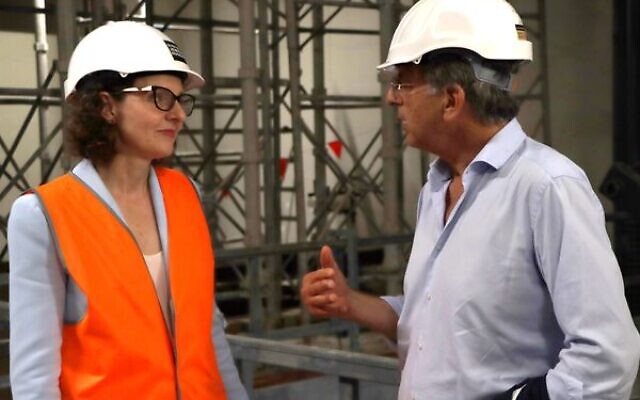 Allegra Spender with Sydney Jewish Museum president Greg Shand. Allegra Spender with Sydney Jewish Museum president Greg Shand.