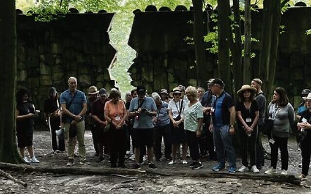SJM tour of a Jewish cemetery at Kazimierz Dolny. SJM tour of a Jewish cemetery at Kazimierz Dolny.