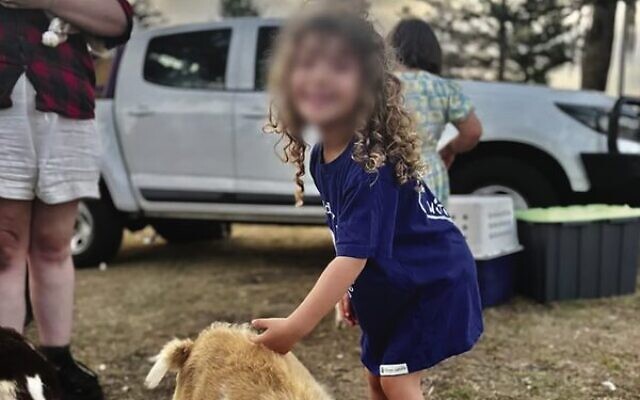 Shemi Kahn, 5, at the Chanukah event minutes before the shooting. Shemi Kahn, 5, at the Chanukah event minutes before the shooting.