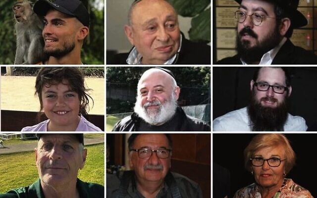 Nine of the identified victims of the Bondi Beach Chanukah terror attack. Top row from left: Dan Elkayam, Alex Kleytman, Rabbi Eli Schlanger. Middle row from left: Matilda Britvan, Reuven Morrison, Rabbi Yaakov Levitan. Bottom row from left: Peter Meagher, Tibor Weitzen, Marika Pogany. Nine of the identified victims of the Bondi Beach Chanukah terror attack. Top row from left: Dan Elkayam, Alex Kleytman, Rabbi Eli Schlanger. Middle row from left: Matilda Britvan, Reuven Morrison, Rabbi Yaakov Levitan. Bottom row from left: Peter Meagher, Tibor Weitzen, Marika Pogany.