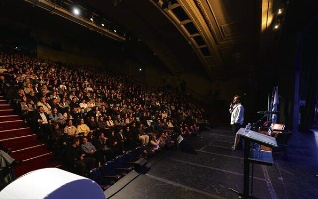 Omer Shemtov speaking at the UIA Young Leadership event in Melbourne. Omer Shemtov speaking at the UIA Young Leadership event in Melbourne.