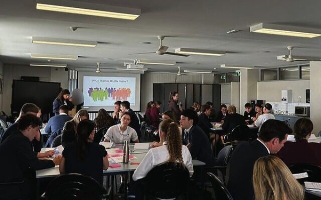 Students at the roundtable. Photo: Supplied Students at the roundtable. Photo: Supplied