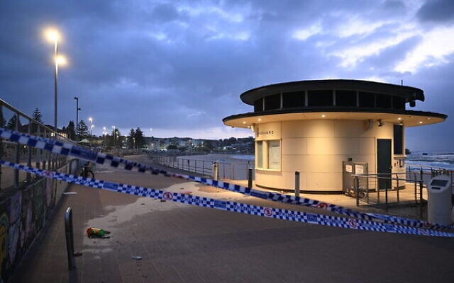 A deserted Bondi Beach at first light a day after the terrorist attack at Bondi Beach on December 14. Photo: AAP Image/Dean Lewins A deserted Bondi Beach at first light a day after the terrorist attack at Bondi Beach on December 14. Photo: AAP Image/Dean Lewins