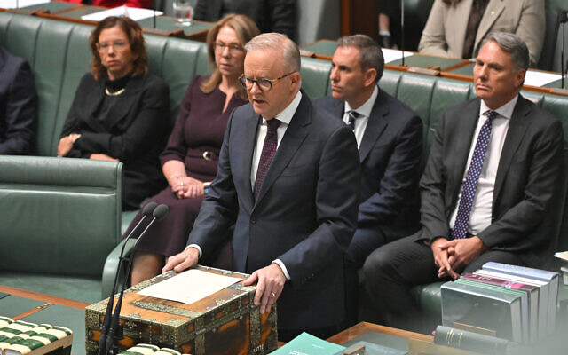 Prime Minister Anthony Albanese speaks on the condolence motion during a federal parliament sitting following the Bondi terror attack at Parliament House in Canberra, Monday, January 19, 2026. Photo: AAP Image/Mick Tsikas) Prime Minister Anthony Albanese speaks on the condolence motion during a federal parliament sitting following the Bondi terror attack at Parliament House in Canberra, Monday, January 19, 2026. Photo: AAP Image/Mick Tsikas)