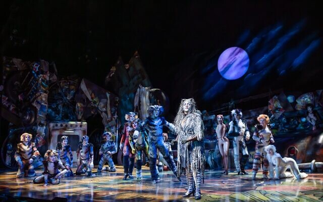 Grizabella, played by Gabriyel Thomas (centre) in a scene in Cats at Hamer Hall, Arts Centre Melbourne. Photo: Daniel Boud Grizabella, played by Gabriyel Thomas (centre) in a scene in Cats at Hamer Hall, Arts Centre Melbourne. Photo: Daniel Boud