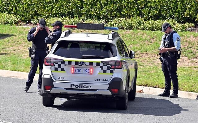 Illustrative: Police officers in Canberra, Australia, on February 18, 2026. (AAP Image/Mick Tsikas/Reuters) Illustrative: Police officers in Canberra, Australia, on February 18, 2026. (AAP Image/Mick Tsikas/Reuters)