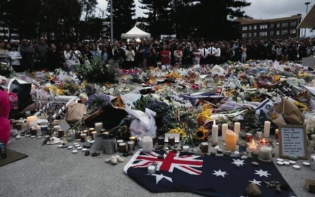 The memorial outside Bondi Pavilion Photo: Nadine Saacks The memorial outside Bondi Pavilion Photo: Nadine Saacks