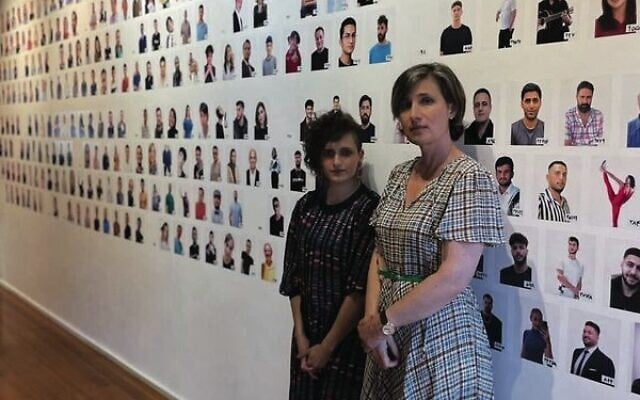 Nina Sanadze with Ramak Bamzar at the Goldstone Gallery. Photo: Facebook Nina Sanadze with Ramak Bamzar at the Goldstone Gallery. Photo: Facebook
