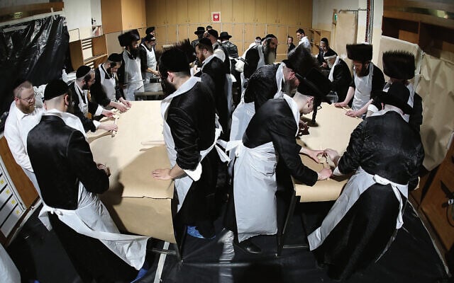 Matzah baking at the Melbourne Adass, March 2025. Photo: Peter Haskin Matzah baking at the Melbourne Adass, March 2025. Photo: Peter Haskin