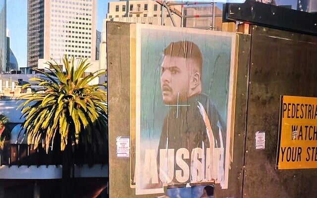 One of the offensive posters in Melbourne. Photo: Supplied One of the offensive posters in Melbourne. Photo: Supplied