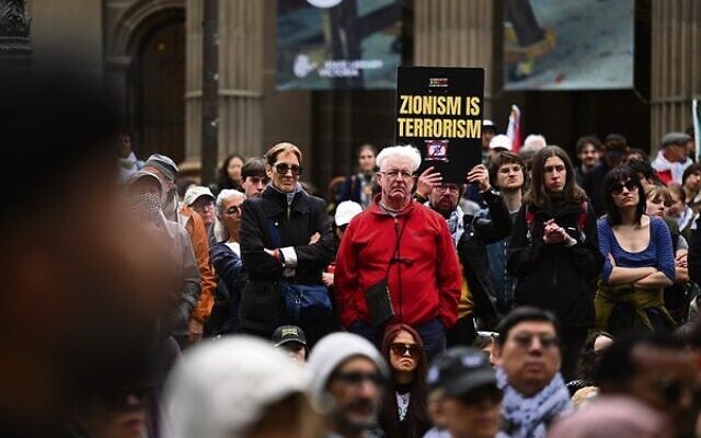 Anti-Israel protesters in Melbourne last September.Photo: AAP Image/James Ross Anti-Israel protesters in Melbourne last September.Photo: AAP Image/James Ross