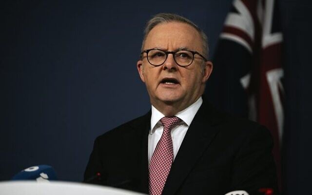 Anthony Albanese addresses the media in Sydney on Sunday, March 1, 2026. Photo: AAP Image/Sarah Wilson Anthony Albanese addresses the media in Sydney on Sunday, March 1, 2026. Photo: AAP Image/Sarah Wilson