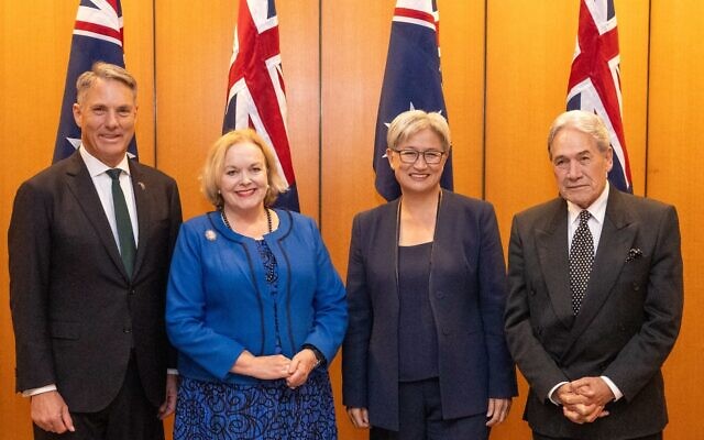 From left: Richard Marles, Judith Collins, Penny Wong and Winston Peters. Photo: Facebook From left: Richard Marles, Judith Collins, Penny Wong and Winston Peters. Photo: Facebook