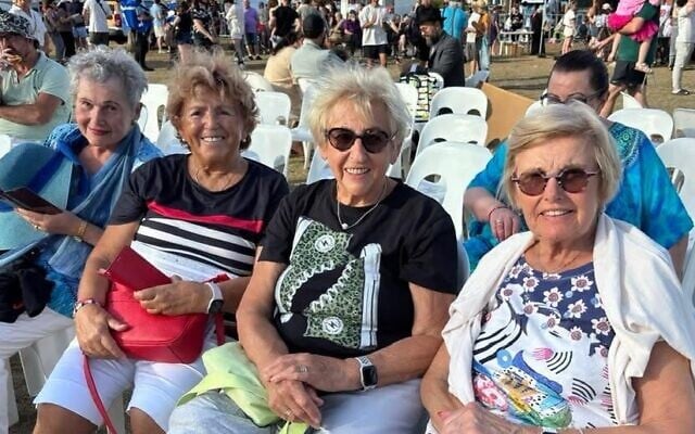 Marika (right) and her friends just before the shooting happened at Bondi Beach. Photo: supplied Marika (right) and her friends just before the shooting happened at Bondi Beach. Photo: supplied