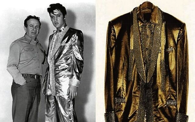 Nudie Cohn and Elvis, and the iconic gold suit. Photo: instagram Nudie Cohn and Elvis, and the iconic gold suit. Photo: instagram