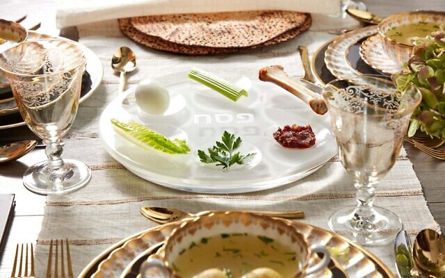 Seder table. Photo: SociaL media Seder table. Photo: SociaL media
