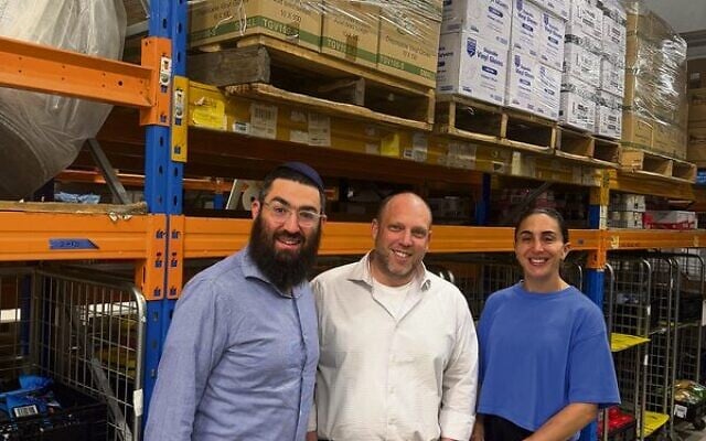From left: Rabbi Shlomo Nathanson, Rob Alden, Zoe Fein. Photo: Supplied From left: Rabbi Shlomo Nathanson, Rob Alden, Zoe Fein. Photo: Supplied