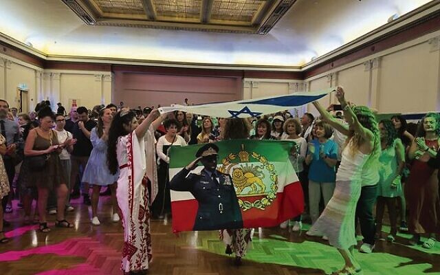 Sharon Kuper (right) dancing with Maral Mansouri from the Iranian community at Sunday's Jewish/Iranian event. Sharon Kuper (right) dancing with Maral Mansouri from the Iranian community at Sunday's Jewish/Iranian event.