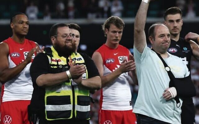 Survivors and heroes were recognised on the field at the SCG. Survivors and heroes were recognised on the field at the SCG.