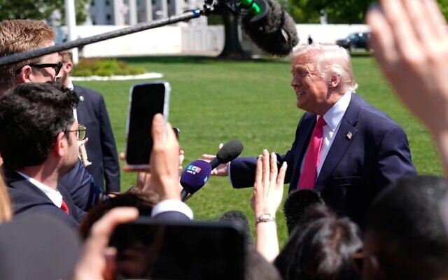 US President Donald Trump speaks with reporters before departing on Marine One from the South Lawn of the White House, Thursday, April 16, 2026, in Washington. Photo: AP/Manuel Balce Ceneta US President Donald Trump speaks with reporters before departing on Marine One from the South Lawn of the White House, Thursday, April 16, 2026, in Washington. Photo: AP/Manuel Balce Ceneta