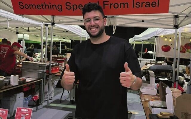 Esek co-founder Ofek Moscovich at last month's Sydney Jewish Food Festival. Esek co-founder Ofek Moscovich at last month's Sydney Jewish Food Festival.