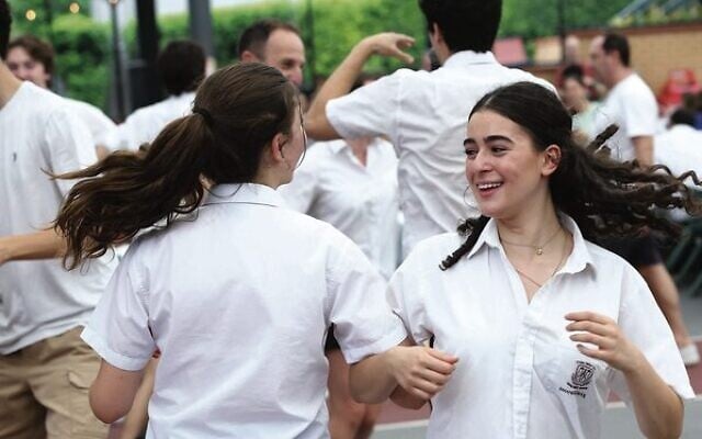 Students enjoying the ruach. Photos: Joel Symonds Students enjoying the ruach. Photos: Joel Symonds