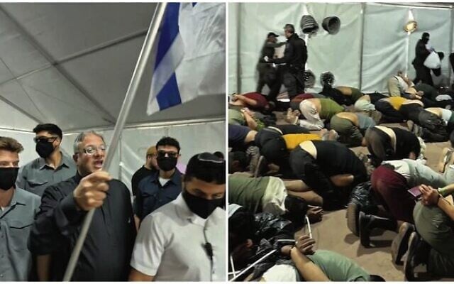 Itamar Ben Gvir taunts detained flotilla activists at Ashdod Port. Photo: X screenshot Itamar Ben Gvir taunts detained flotilla activists at Ashdod Port. Photo: X screenshot