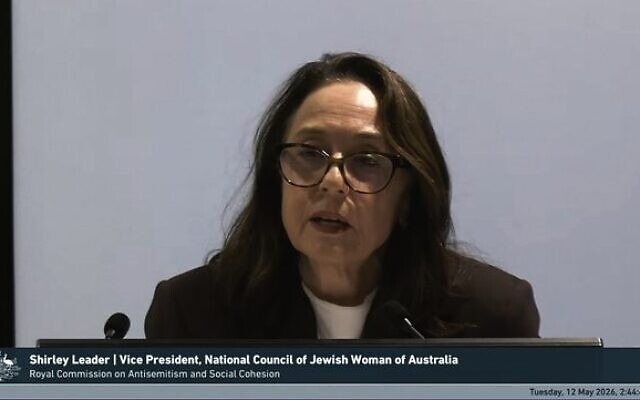 Shirley Leader speaking at the Royal Commission on Tuesday.
Photo: Screenshot. Shirley Leader speaking at the Royal Commission on Tuesday.
Photo: Screenshot.