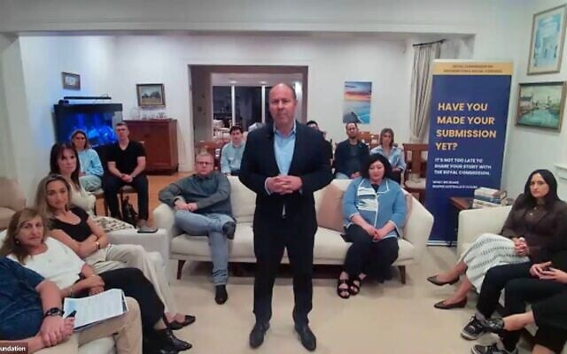 Josh Frydenberg opening the national Share Your Story Zoom session. Josh Frydenberg opening the national Share Your Story Zoom session.